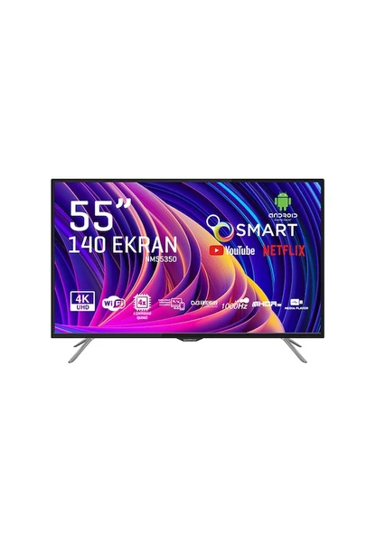 Nordmende NM55350 4K Ultra HD 55" 140 Ekran Uydu Alıcılı Android Smart LED TV ürün görseli 1
