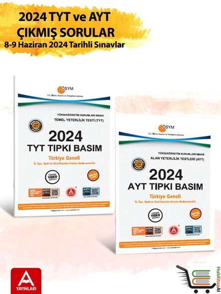 2024 TYT ve AYT Çıkmış Sorular 2024 Tıpkı Basımlar ürün görseli 1