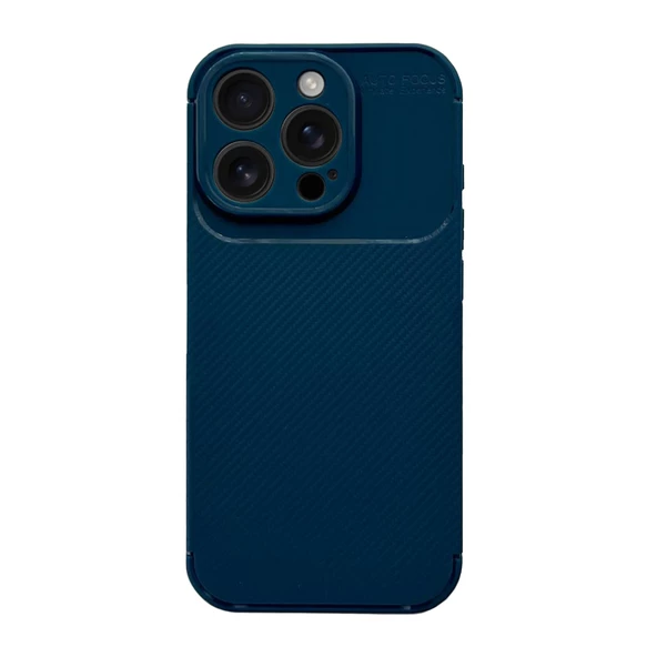 iPhone 16 Pro Kılıf Focus Carbon Silikon Kapak - Resim 4