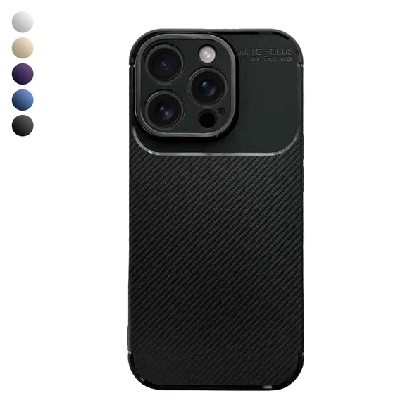 iPhone 16 Pro Kılıf Focus Carbon Silikon Kapak ürün görseli 1