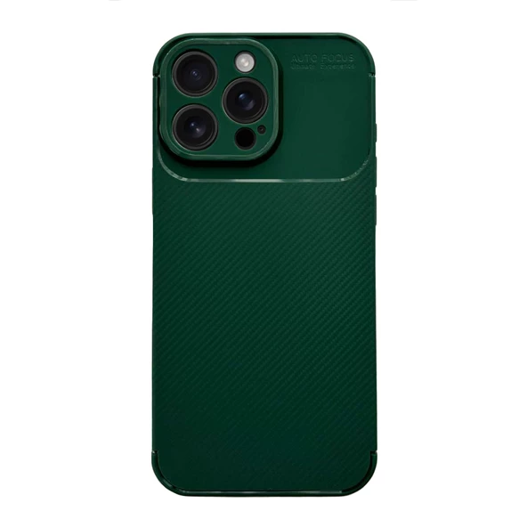 iPhone 16 Pro Kılıf Focus Carbon Silikon Kapak - Resim 6