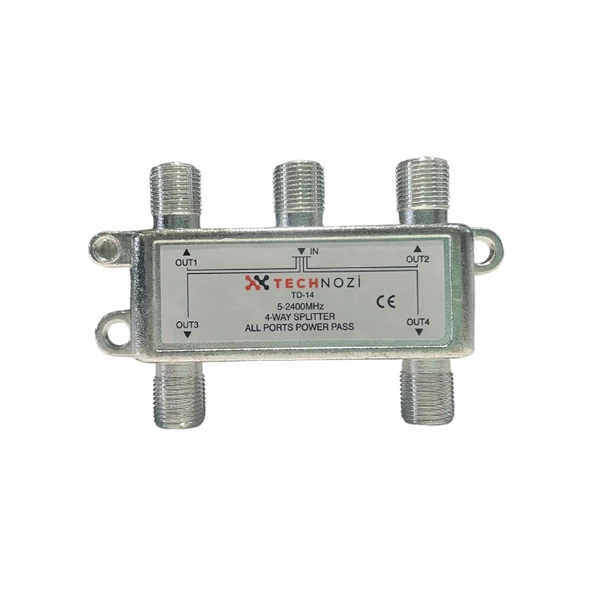 4 Lü Uydu Splitter Kablo Tv Rg6 Anten Çoklayıcı Dağıtıcı ürün görseli 1