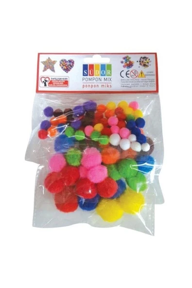 SÜDOR PONPON 3 LÜ SET ürün görseli 1