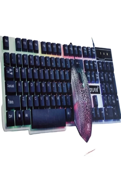 OYUNCU LED IŞIKLI KLAVYESİ VE MOUSE ürün görseli 1