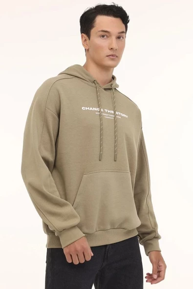 Lumberjack ML FILAZ 17AFW-87 4PR Haki Erkek Sweatshirt ürün görseli 1