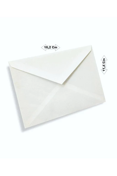 Zarf 100'lü 114x162 Ebat Mektup Zarfı Para Zarfı Davetiye Zarfı ürün görseli 1