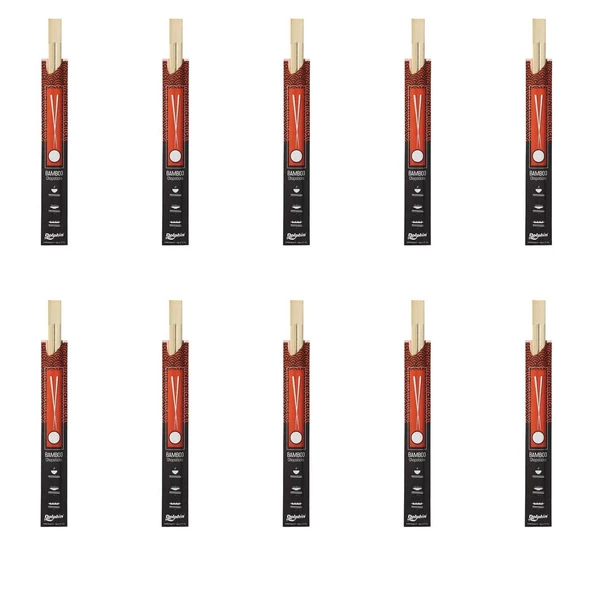 Yıkanabilir Bambu Kore Japon Çin Yemek Çubuğu Chopsticks - 23 Cm. - 10 Çiftlik 1 Paket ürün görseli 1