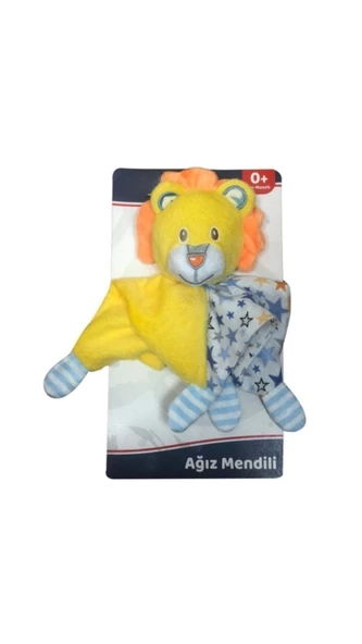 Vavbaby Peluşlu Ağız Mendili Sarı Aslan ürün görseli 1