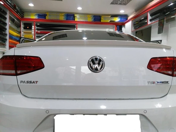 VOLKSWAGEN PASSAT B8 BEYAZ SPOYLER (SRY) - Resim 2