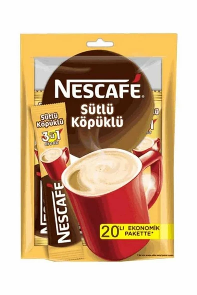 NESCAFE Sütlü Köpüklü 20'Li ürün görseli 1
