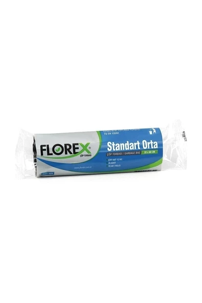 TARKO Florex Standart Çöp Torbası Orta Boy 55X60 Cm 5 Adet ürün görseli 1