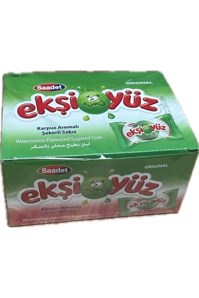 SAADET Ekşi Yüz Sakız Karpuzlu 100Adetli - Resim 2