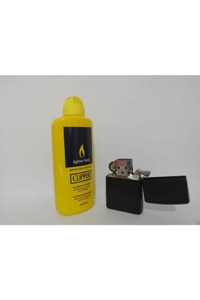 HEY CENTER Clipper Zippo Benzini 80 Ml Ve Zippo Çakmak ürün görseli 1