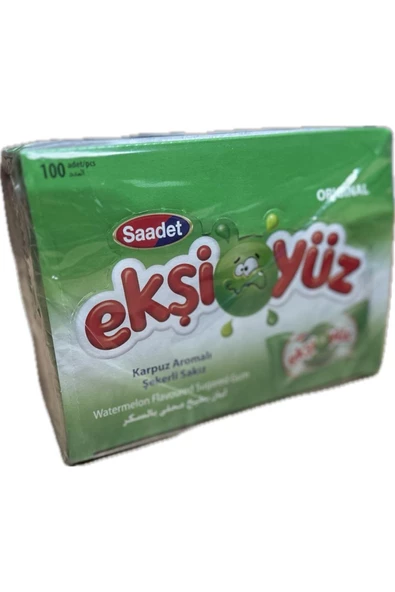 SAADET Ekşi Yüz Sakız Karpuzlu 100Adetli - Resim 3