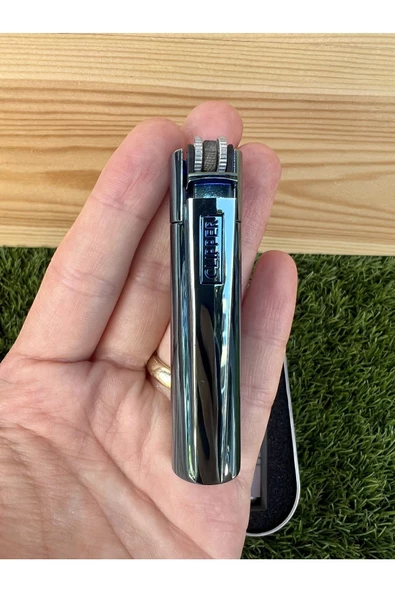 CLİPPER Parlak Deep Blue Taşlı Çakmak - Resim 4
