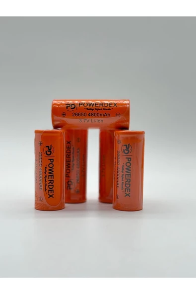 POWERDEX 4800 Mah 3,7V 26650 Small Sun Pil Pd-26650 ürün görseli 1