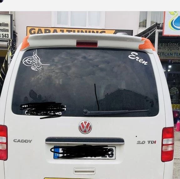VOLKSWAGEN CADDY 2003-2014 BEYAZ SPOİLER - Resim 3