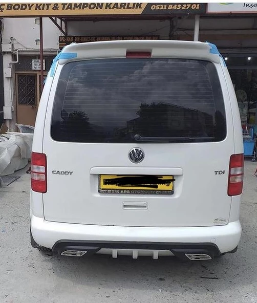 VOLKSWAGEN CADDY 2003-2014 BEYAZ SPOİLER - Resim 2