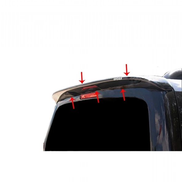 PEUGEOT PARTNER TEPEE 2009-2018 SİYAH SPOİLER - Resim 2