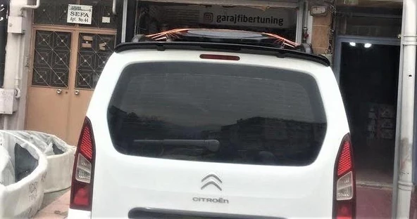 PEUGEOT PARTNER TEPEE 2009-2018 SİYAH SPOİLER - Resim 5