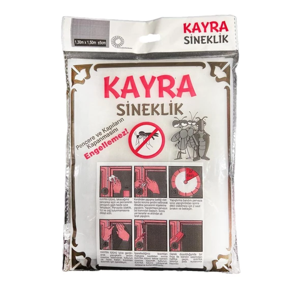 KAYRA Sineklik Büyük Pvc 130x150 Cm Yapıştırmalı Hazır Sineklik ürün görseli 1