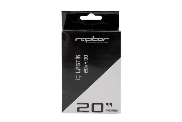 RAPTOR - İç Lastik - 20 x 4.00 AV40mm - Siyah (çift 2 adet) ürün görseli 1