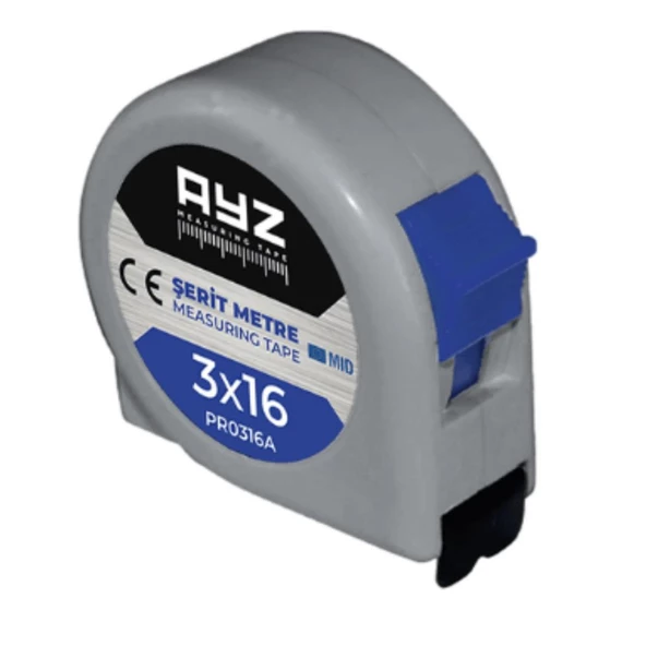 AYZ ŞERİT METRE GRİ (PR0316A) 3x16 MT - Resim 5