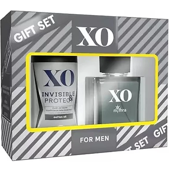 XO Parfüm Seti Mithra Men Erkek 50ML EDT + 150ML Deodorant Invisible Protect ürün görseli 1