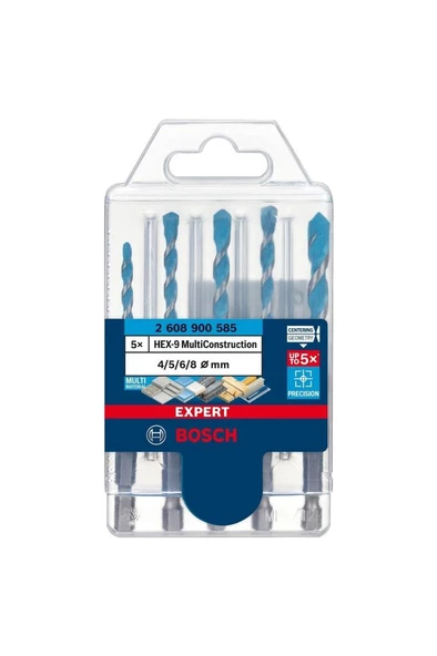 Bosch EXP HEX9 MC Bits Girişli Çok Amaçlı Matkap Ucu 5'li Set - 2608900585 ürün görseli 1