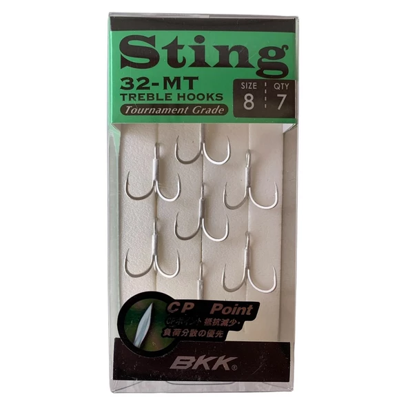 BKK Sting-32 MT Üçlü İğne 7'li Paket No:8 ürün görseli 1