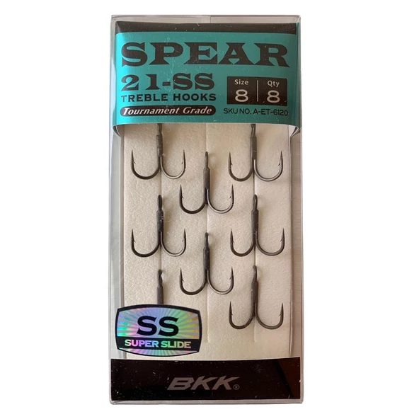 BKK Spear-21 SS Üçlü İğne 8'li Paket No:8 ürün görseli 1