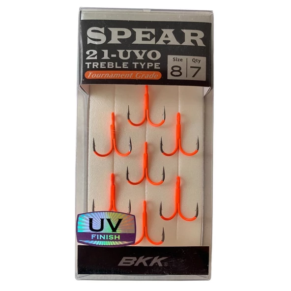 BKK Spear-21 UVO Üçlü İğne 7'li Paket No:8 ürün görseli 1