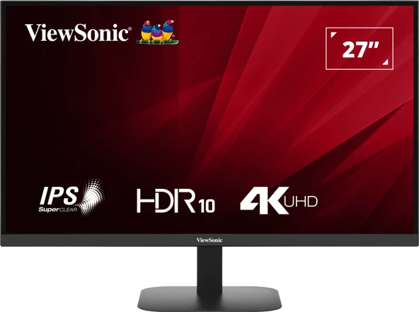 ViewSonic VA2708-­4K-­HD 27" 4ms UHD 60Hz IPS Monitörü ürün görseli 1