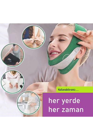 HT SAĞLIK Çene / Yüz inceltme bandı Yüz Liposuction ve Soğuk Lipoliz sonrası yüz maskesi gıdı toparlayıcı ürün görseli 1