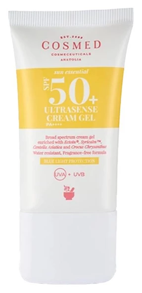 Cosmed Sun Essential SPF50+ Ultrasense Cream Gel 40ml ürün görseli 1