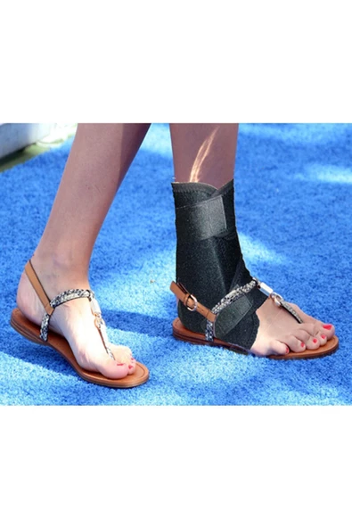 HT SAĞLIK Standart Ayak Bilekliği Plastik Ligament Destekli Standart - DBD-346 ürün görseli 1