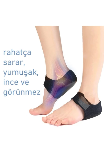 HT SAĞLIK Erkek Kumaş Topuk Çorabı - Topuk Çatlağı, Topuk Ağrısı, Topuk Dikeni Ve Yorgun Ayak ürün görseli 1