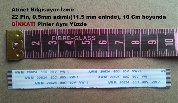 Awm 20624 80C 60V Vw-1 Flex Kablo 22 Pin 22-0.5-10A ürün görseli 1