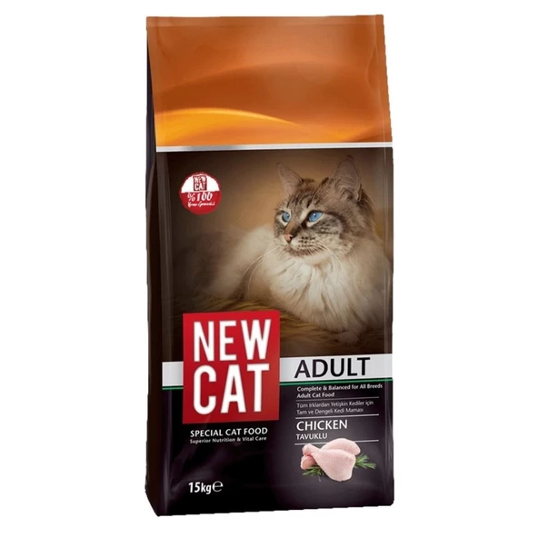 New Cat Tavuklu Yetişkin Kedi Maması 15 kg ürün görseli 1