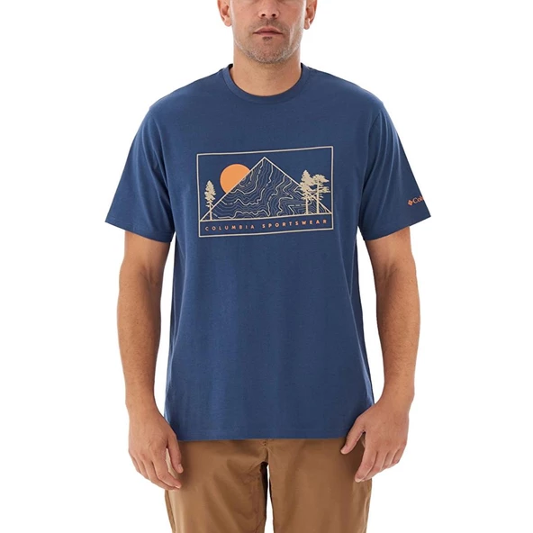 Columbia Csc M Peaked Sunscape Ss Tee Erkek Kısa Kollu Tişört CS0398 ürün görseli 1