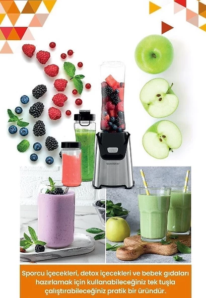 GoldStar ST-7251 400 W Kişisel Smoothie Blender - Resim 6