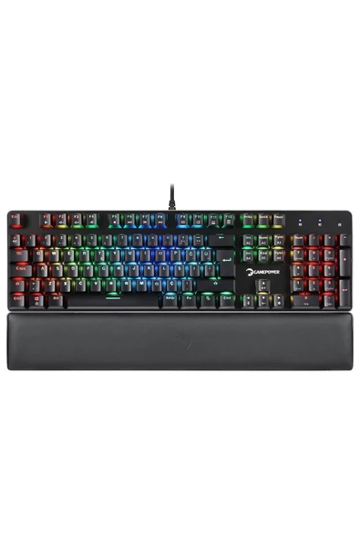 GamePower Ogre Rgb 60m Blue Switch Türkçe Q Usb Mekanik Gaming Klavye ürün görseli 1