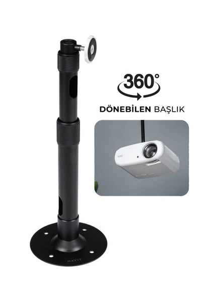 Havit Pa304 Projeksiyon Tavan Askı Aparatı (tavan Ve Duvar Askı Aparatı) 360 Derece ürün görseli 1