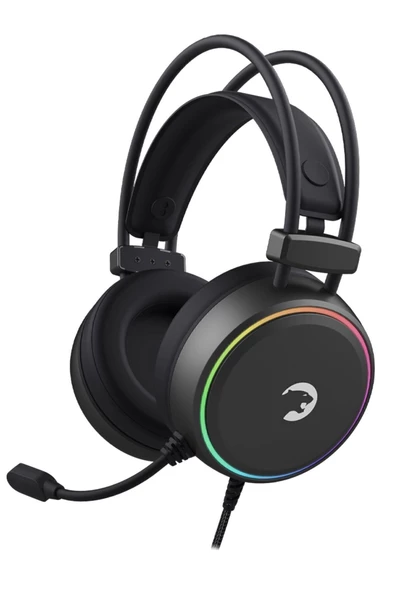 GamePower Jin Rainbow 7.1 Siyah Kulak Üstü Kulaklık Mikrofonlu Oyuncu ürün görseli 1