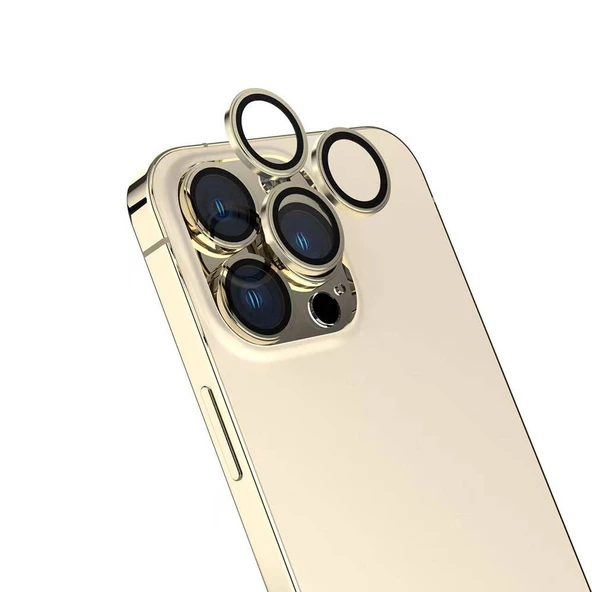 iPhone 16 Pro Max CL-15 Parmak İzi Bırakmayan Anti-Reflective Kamera Lens Koruyucu ürün görseli 1
