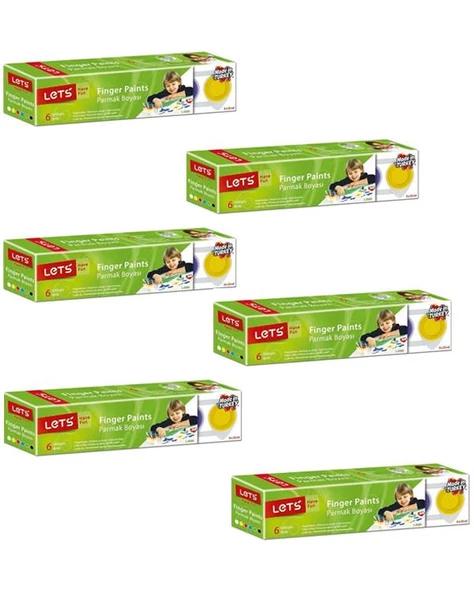 Lets Parmak Boyası 6x25ml 6 Adet ürün görseli 1
