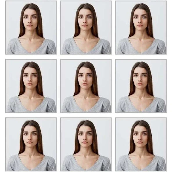 Vesikalık Fotoğraf Baskısı 9 Adet (Fotoğraf Gönderiniz) ürün görseli 1