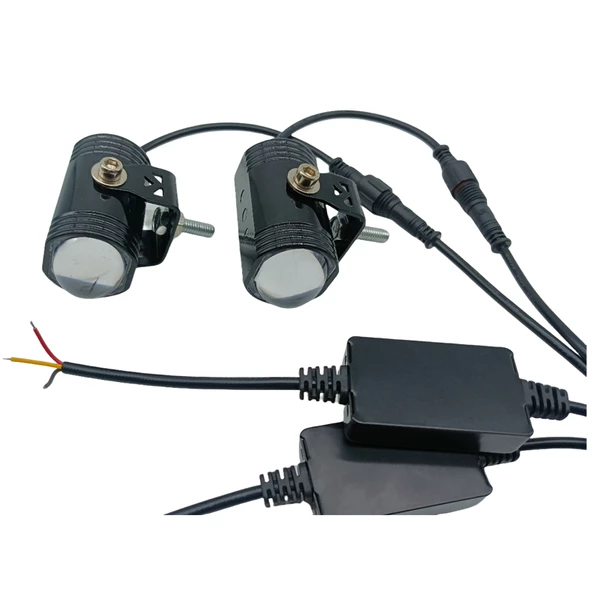 Offroad sis lambası motosiklet  sarı beyaz 15W+15W 12-60V set /  LASS395 ürün görseli 1