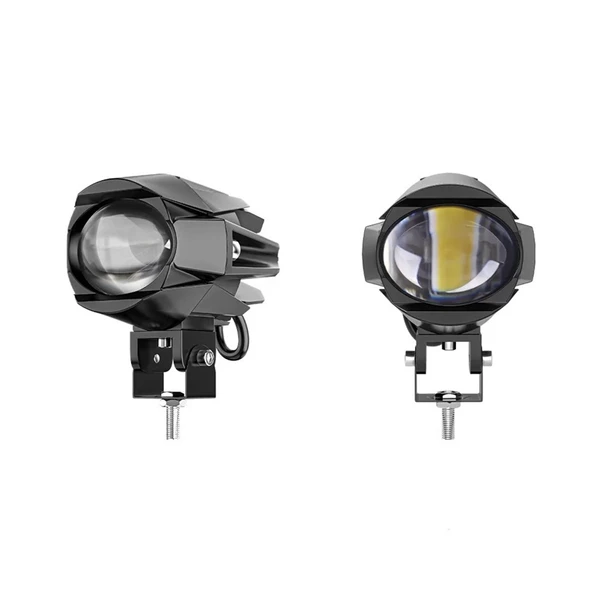 Offroad sis lambası sarı beyaz 18W+18W 12-60V set 7x8.7x8.3cm  /  LASS387 ürün görseli 1