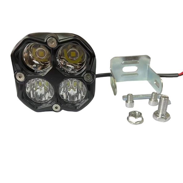 Offroad sis lambası beyaz 20W 12-60V set 7.8x 6.8x7.8cm  /  LASS391 ürün görseli 1